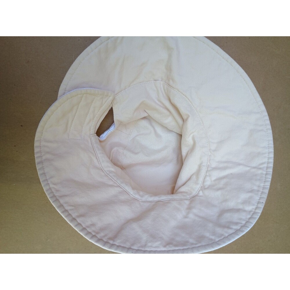 Coolibar White Cotton Adjustable Sunhat - Picture 4 of 4